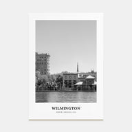 Wilmington, North Carolina Portrait B&W No 2 Poster
