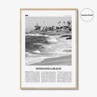 Windansea Beach Print Black and White, Windansea Beach Wall Art, Windansea Beach Poster, Windansea Beach Photo, Windansea Beach Décor, Map