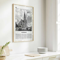 Windhoek Print Black and White, Windhoek Wall Art, Windhoek Poster, Windhoek Photo, Windhoek Wall Décor, Namibia, Windhuk, Africa