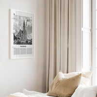 Windhoek Print Black and White, Windhoek Wall Art, Windhoek Poster, Windhoek Photo, Windhoek Wall Décor, Namibia, Windhuk, Africa