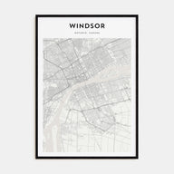 Windsor, Canada Map Portrait Poster
