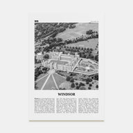 Windsor, England Travel B&W Poster