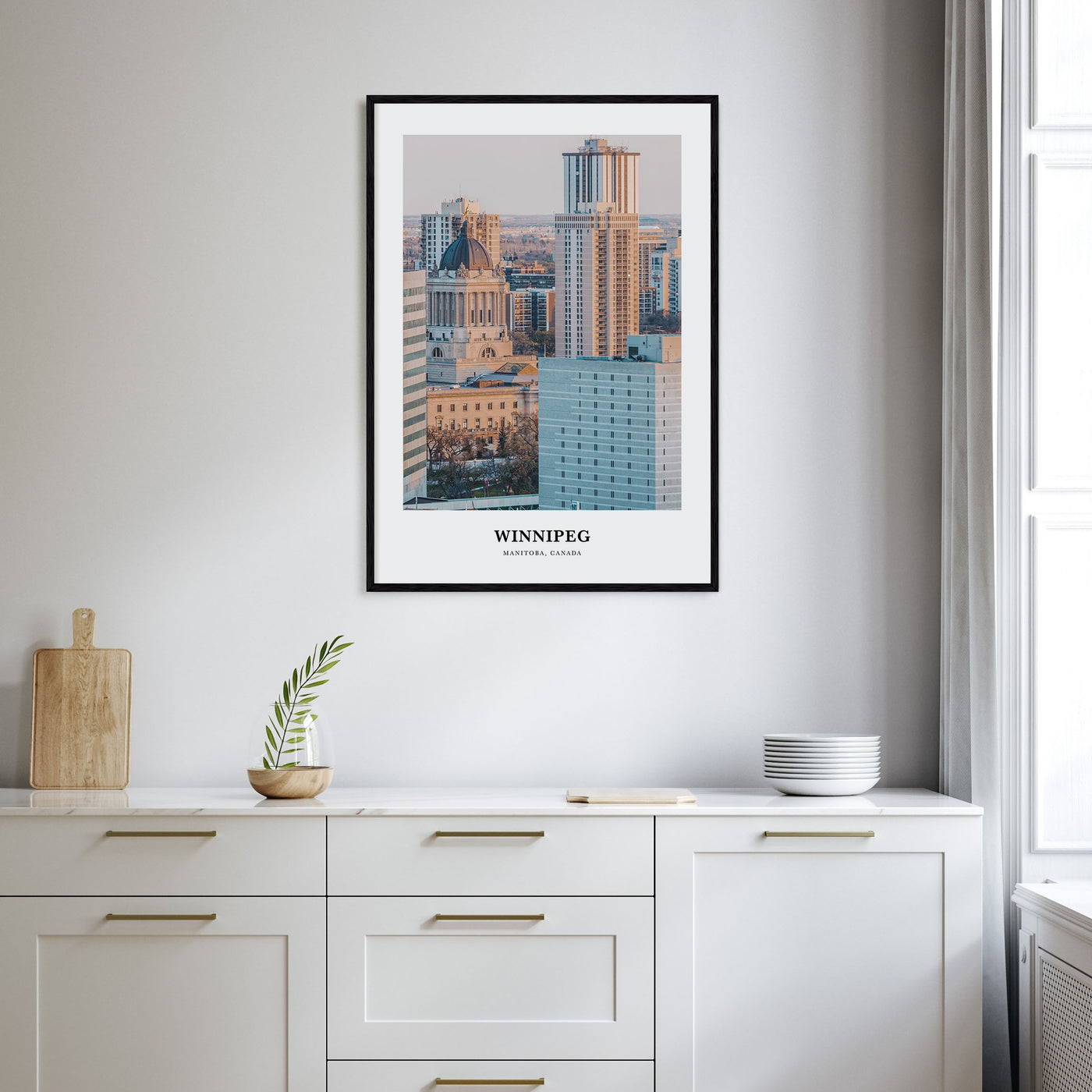 Winnipeg Portrait Color No 2 Poster