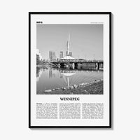 Winnipeg Print Black and White No 1, Winnipeg Wall Art, Winnipeg Poster, Winnipeg Photo, Winnipeg Wall Decor, Manitoba, Canada, America