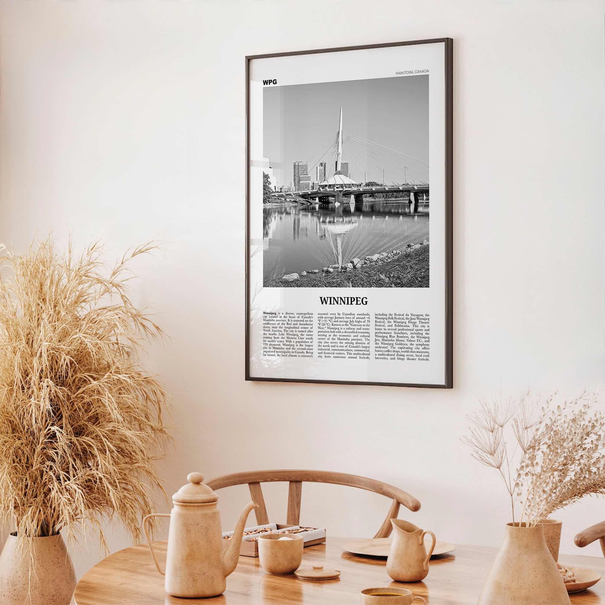 Winnipeg Print Black and White No 1, Winnipeg Wall Art, Winnipeg Poster, Winnipeg Photo, Winnipeg Wall Decor, Manitoba, Canada, America