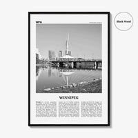 Winnipeg Print Black and White No 1, Winnipeg Wall Art, Winnipeg Poster, Winnipeg Photo, Winnipeg Wall Decor, Manitoba, Canada, America