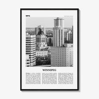 Winnipeg Print Black and White No 2, Winnipeg Wall Art, Winnipeg Poster, Winnipeg Photo, Winnipeg Wall Decor, Manitoba, Canada, America
