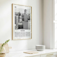 Winnipeg Print Black and White No 2, Winnipeg Wall Art, Winnipeg Poster, Winnipeg Photo, Winnipeg Wall Decor, Manitoba, Canada, America