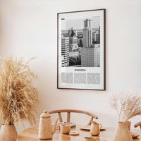 Winnipeg Print Black and White No 2, Winnipeg Wall Art, Winnipeg Poster, Winnipeg Photo, Winnipeg Wall Decor, Manitoba, Canada, America