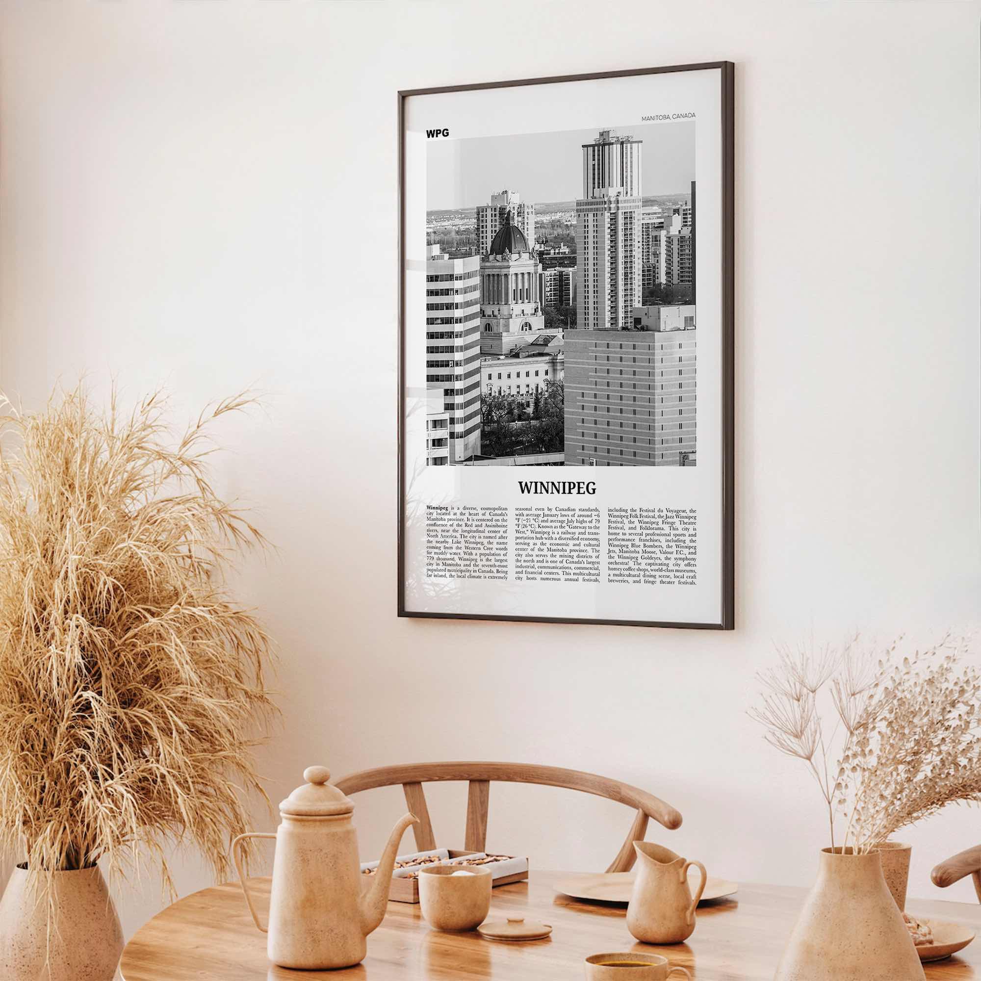 Winnipeg Print Black and White No 2, Winnipeg Wall Art, Winnipeg Poster, Winnipeg Photo, Winnipeg Wall Decor, Manitoba, Canada, America