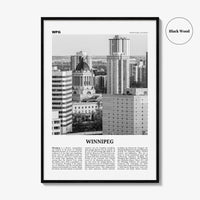 Winnipeg Print Black and White No 2, Winnipeg Wall Art, Winnipeg Poster, Winnipeg Photo, Winnipeg Wall Decor, Manitoba, Canada, America