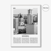 Winnipeg Print Black and White No 2, Winnipeg Wall Art, Winnipeg Poster, Winnipeg Photo, Winnipeg Wall Decor, Manitoba, Canada, America