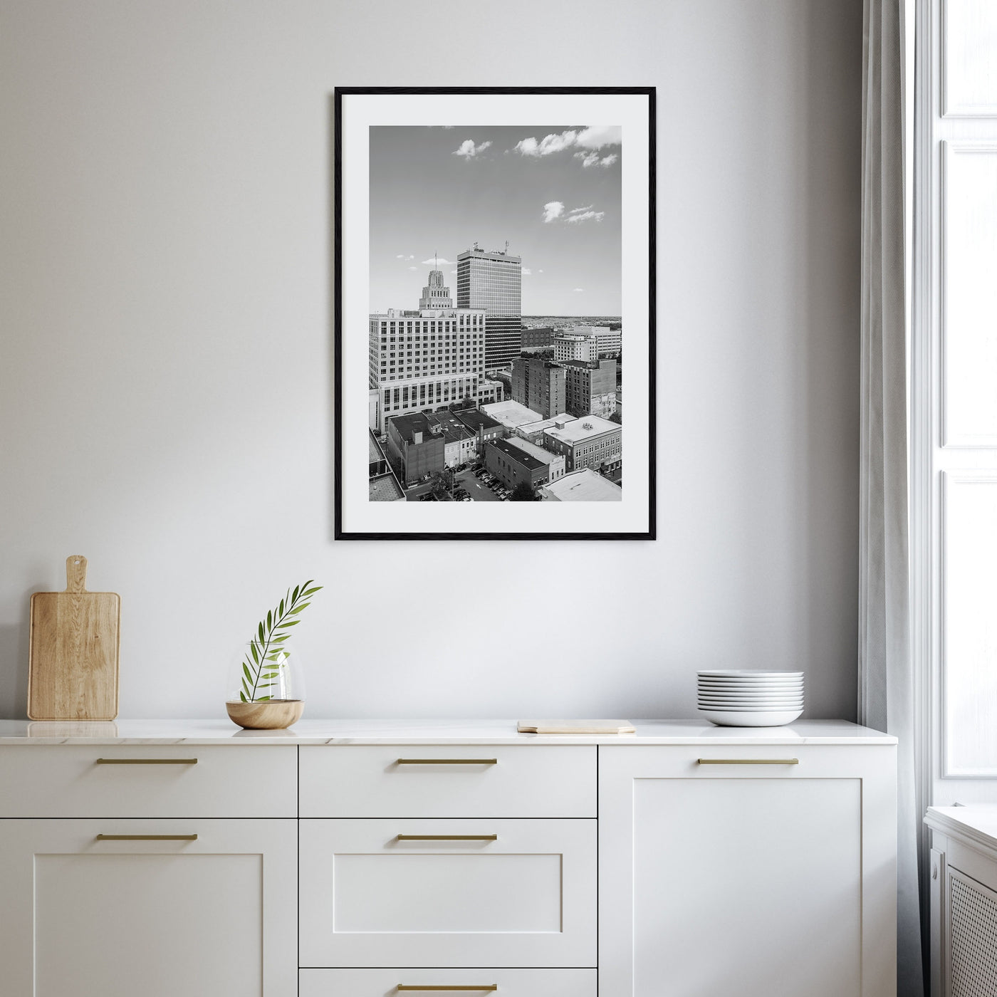 Winston-Salem Photo B&W Poster