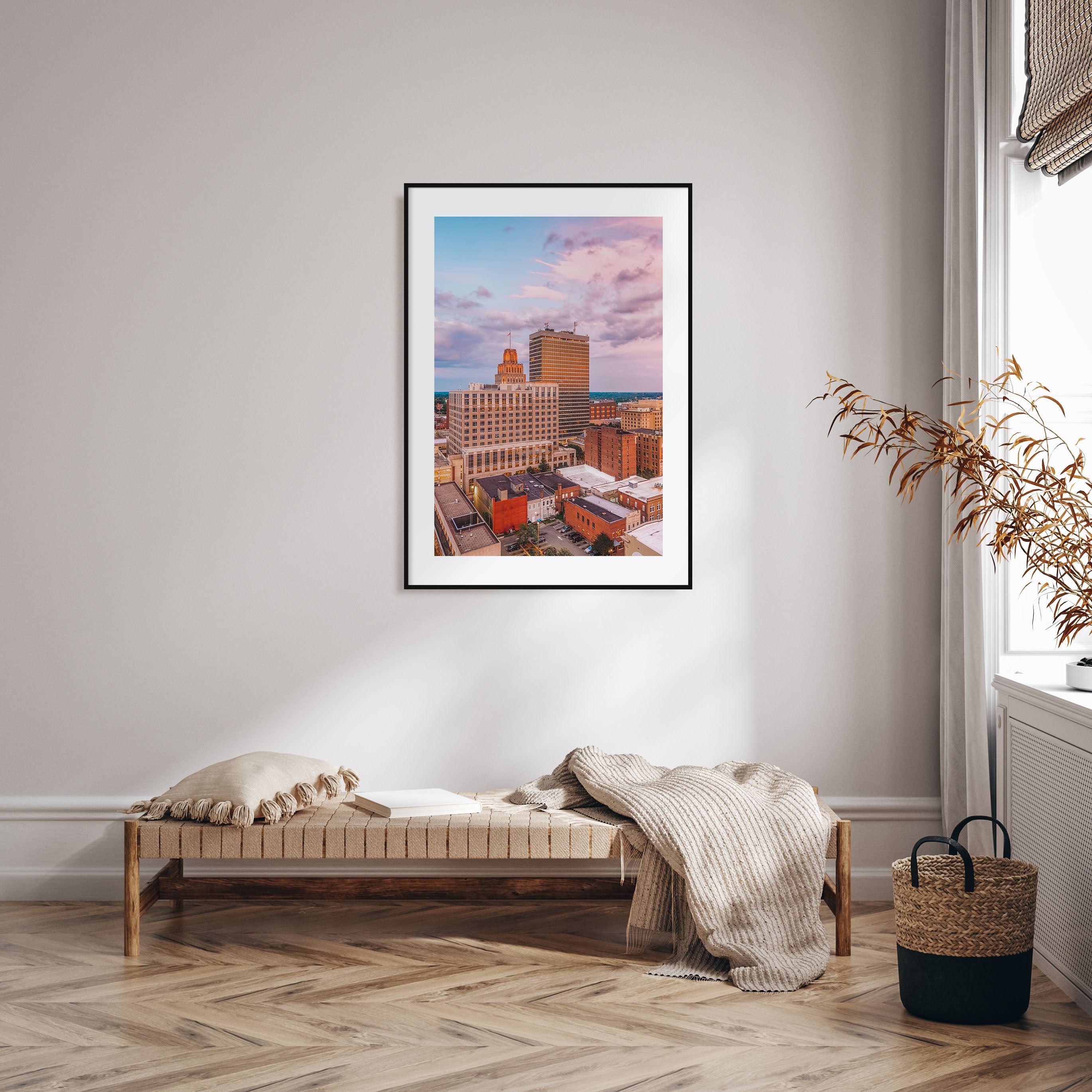 Winston-Salem Photo Color Poster