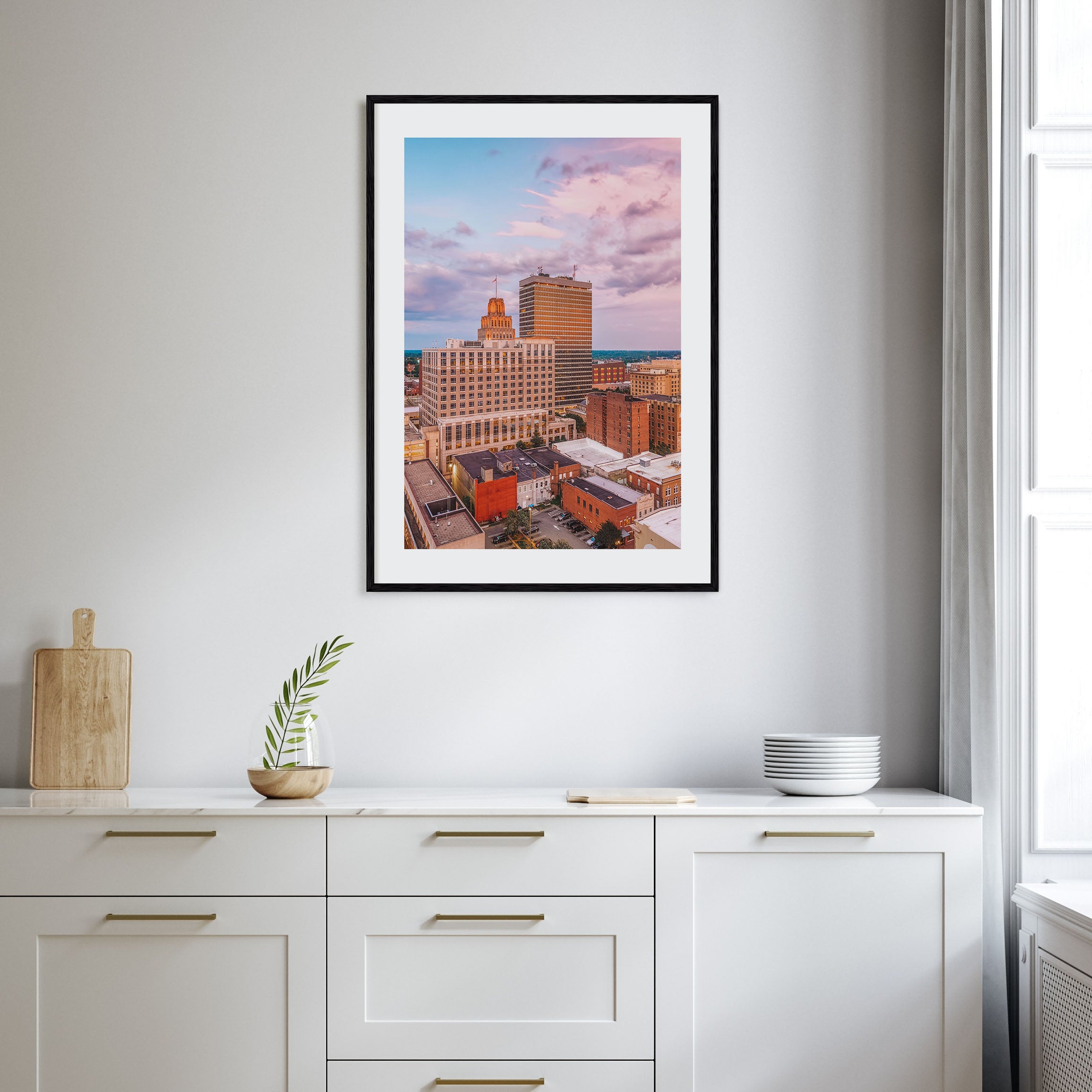 Winston-Salem Photo Color Poster