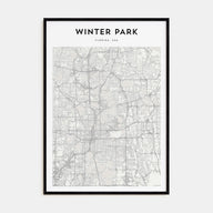 Winter Park Map Portrait Poster