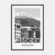 Winter Park Portrait B&W Poster