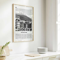 Winter Park Print Black and White, Winter Park Wall Art, Winter Park Poster, Winter Park Photo, Winter Park Wall Décor, Colorado, USA