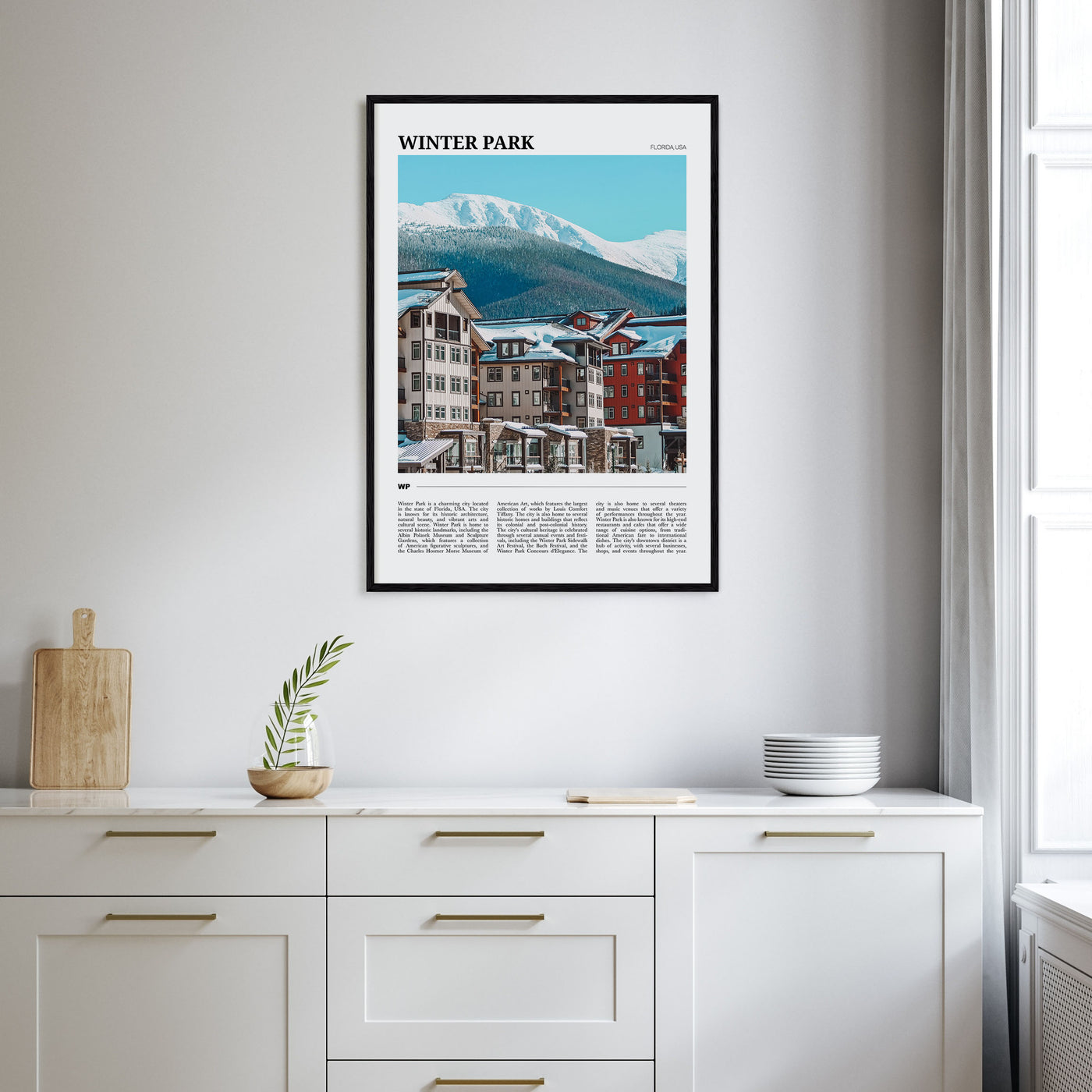 Winter Park Travel Color Poster