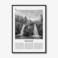 Wisconsin Print Black and White No 1, Wisconsin Wall Art, Wisconsin Poster, Wisconsin Photo, Wisconsin Wall Décor, Wisconsin Map