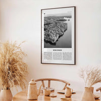 Wisconsin Print Black and White No 2, Wisconsin Wall Art, Wisconsin Poster, Wisconsin Photo, USA, United States, North America