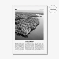 Wisconsin Print Black and White No 2, Wisconsin Wall Art, Wisconsin Poster, Wisconsin Photo, USA, United States, North America
