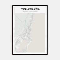 Wollongong Map Portrait Poster