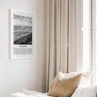 Wollongong Print Black and White, Wollongong Wall Art, Wollongong Poster, Wollongong Photo, New South Wales, Australia, Oceania