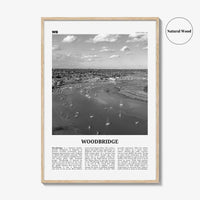 Woodbridge Print Black and White, Woodbridge Wall Art, Woodbridge Poster, Woodbridge Photo, Woodbridge Décor, Woodbridge Map, England, UK