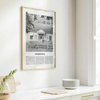 Woodstock Print Black and White New York, Woodstock Wall Art, Woodstock Poster, Woodstock Photo, Woodstock Wall Décor, USA, United States