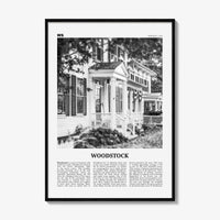 Woodstock Print Black and White Vermont, Woodstock Wall Art, Woodstock Poster, Woodstock Photo, Woodstock Wall Décor, Woodstock Map, USA