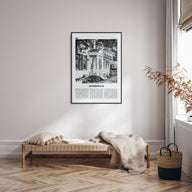 Woodstock, Vermont Travel B&W Poster