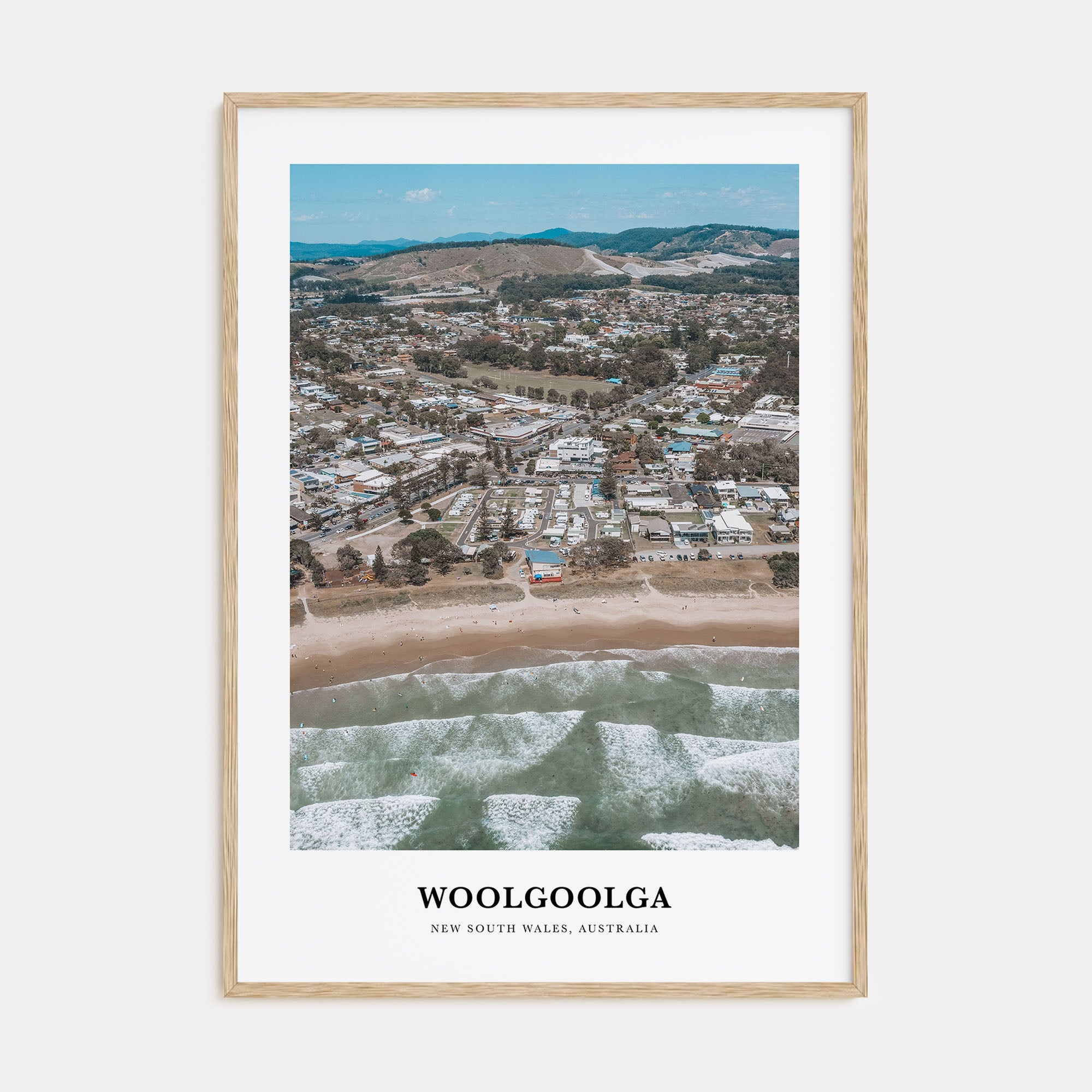 Woolgoolga Portrait Color Poster