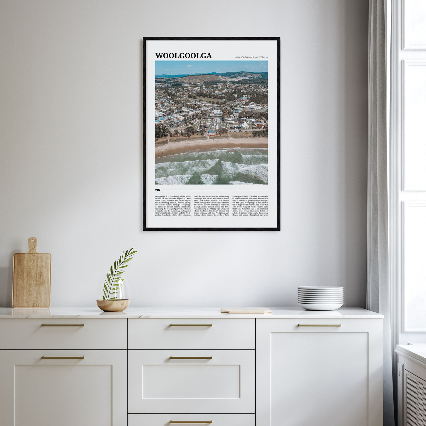 Woolgoolga Travel Color Poster