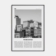 Worcester Travel B&W Poster
