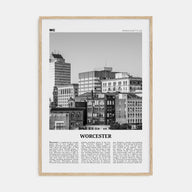Worcester Travel B&W Poster