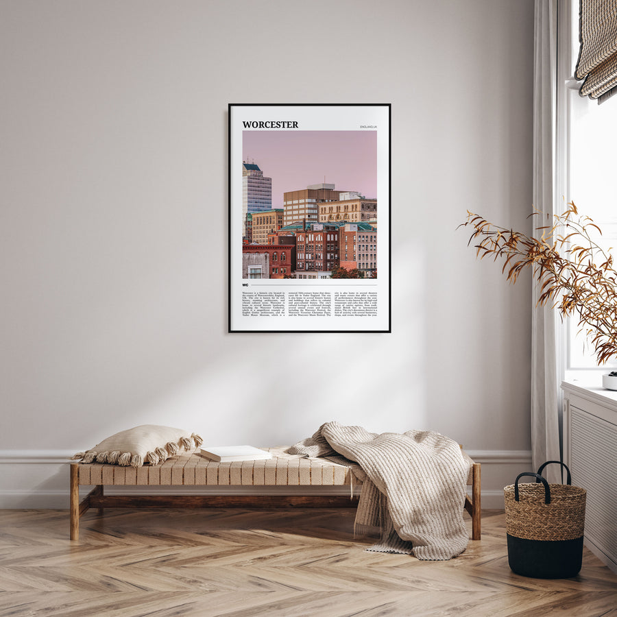 Worcester Travel Color Poster