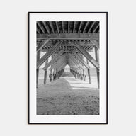 Wrightsville Beach Photo B&W Poster