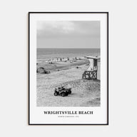 Wrightsville Beach Portrait B&W No 1 Poster