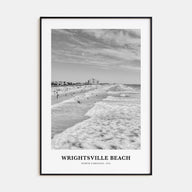 Wrightsville Beach Portrait B&W No 2 Poster