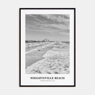 Wrightsville Beach Portrait B&W No 2 Poster
