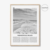 Wrightsville Beach Print Black and White No 1, Wrightsville Beach Wall Art, Wrightsville Beach Poster, Wrightsville, North Carolina, USA