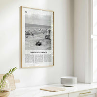 Wrightsville Beach Print Black and White No 2, Wrightsville Beach Wall Art, Wrightsville Beach Poster, Wrightsville, North Carolina USA