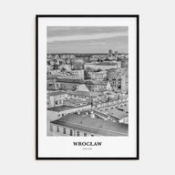 Wrocław Portrait B&W Poster