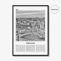 Wroclaw Print Black and White, Wrocław Wall Art, Wrocław Poster, Wrocław Photo, Wrocław Wall Décor, Wroclaw, Poland, Breslau, Polska