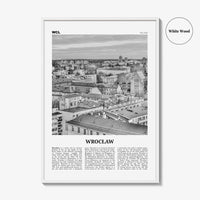 Wroclaw Print Black and White, Wrocław Wall Art, Wrocław Poster, Wrocław Photo, Wrocław Wall Décor, Wroclaw, Poland, Breslau, Polska
