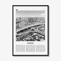 Wuhan Print Black and White, Wuhan Wall Art, Wuhan Poster, Wuhan Photo, Wuhan Wall Décor, Wuhan Map, China