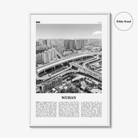 Wuhan Print Black and White, Wuhan Wall Art, Wuhan Poster, Wuhan Photo, Wuhan Wall Décor, Wuhan Map, China