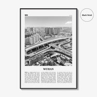 Wuhan Print Black and White, Wuhan Wall Art, Wuhan Poster, Wuhan Photo, Wuhan Wall Décor, Wuhan Map, China