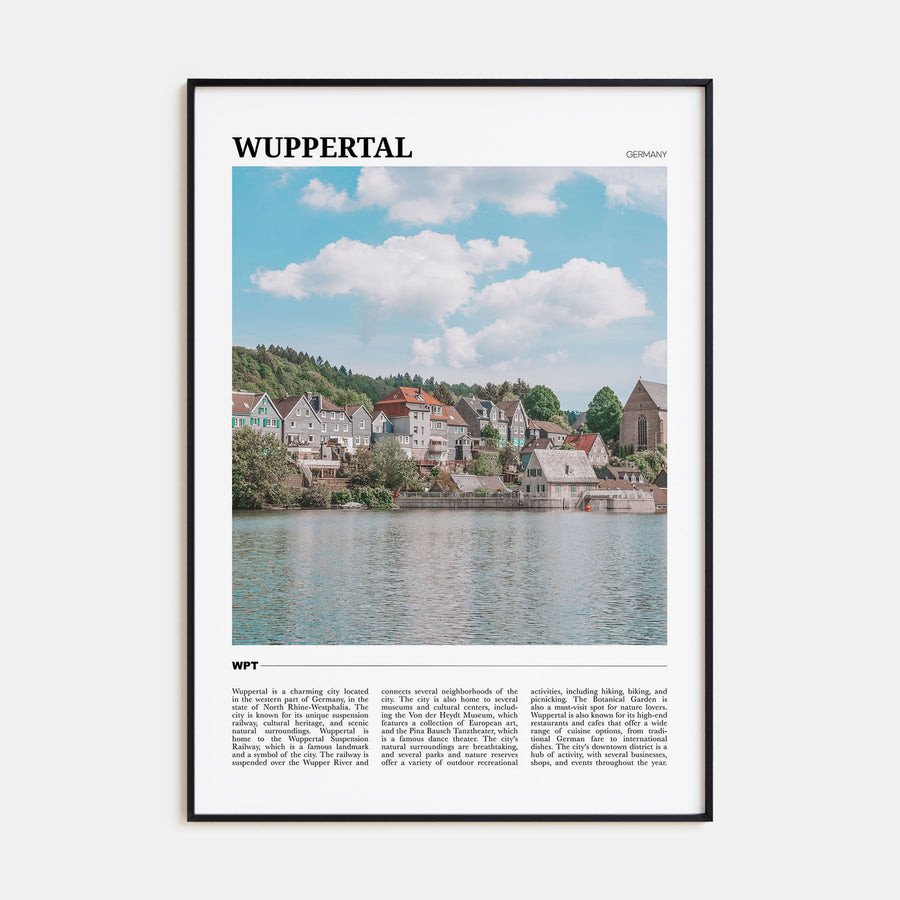 Wuppertal Travel Color Poster